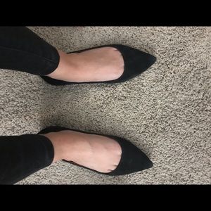 J. Crew pointed toe suede flats